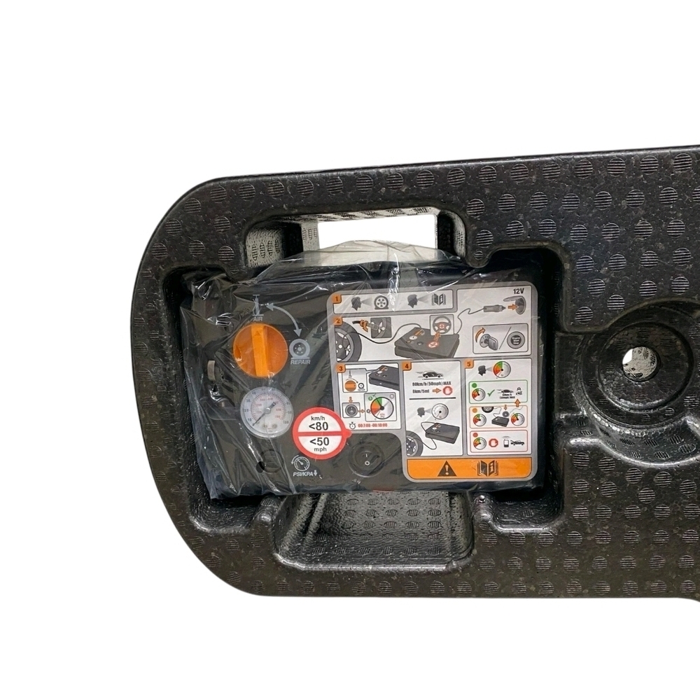 2015-2024 Ford Mustang GT Emergency Tire Inflator Air Pump W/ Foam Tray OEM